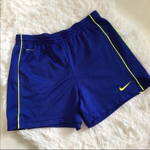 NIKE Dri-Fit Blue Shorts drawstring tie small